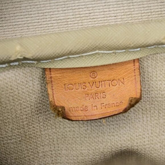 LOUIS VUITTON LV Logo Deauville Hand Bag Monogram Leather Brown - Picture 11 of 16